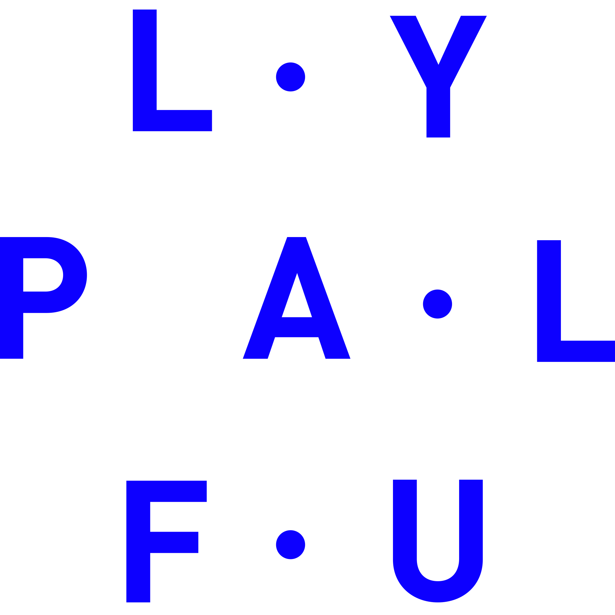Playful Logo bleu